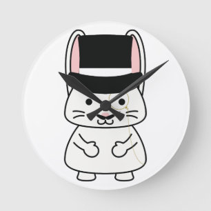 Horloge Ronde Gentleman Rabbit
