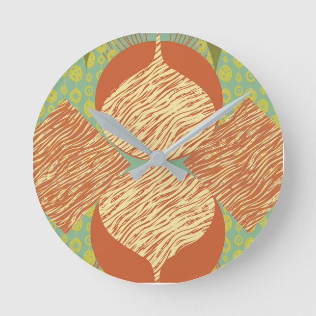 Horloge ronde géométrique moderne du milieu du siè (Recto)