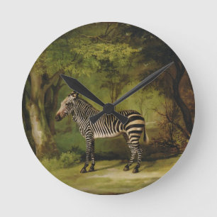 Horloge Ronde George Stubbs   un zèbre, 1763 (huile sur la
