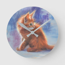 Ginger Kitten dans la lumière pastel