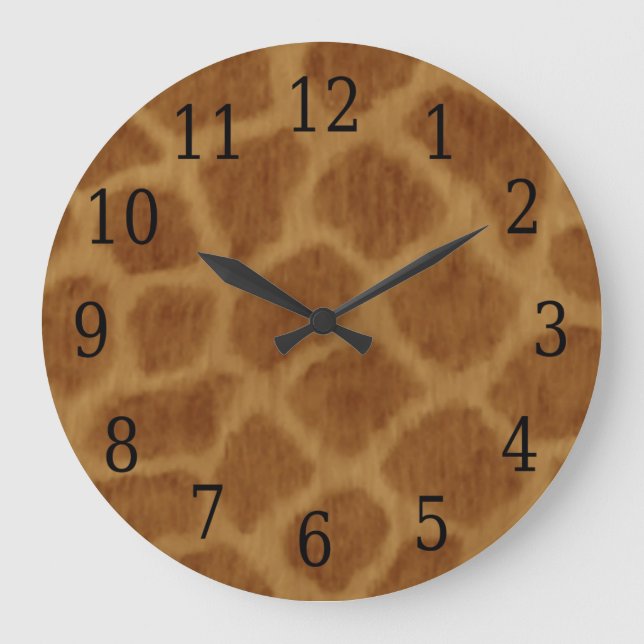 Horloge ronde Giraffe (Recto)