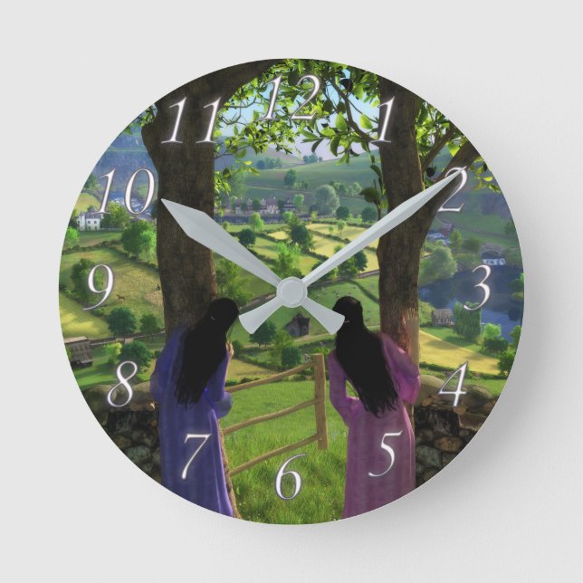 Horloge Ronde Glen de l'horloge jumelle (Recto)