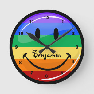 Horloge Ronde Glossy Round