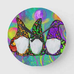 HORLOGE RONDE GNOME