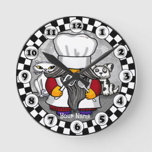 Horloge Ronde Gnome chef