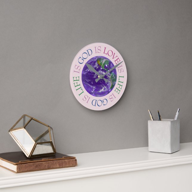 Horloge Ronde God is Love Is Life (Bureau)