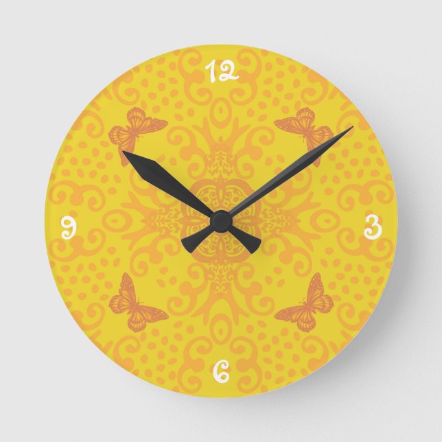 Horloge Ronde Gold Butterfly Medallion (Recto)