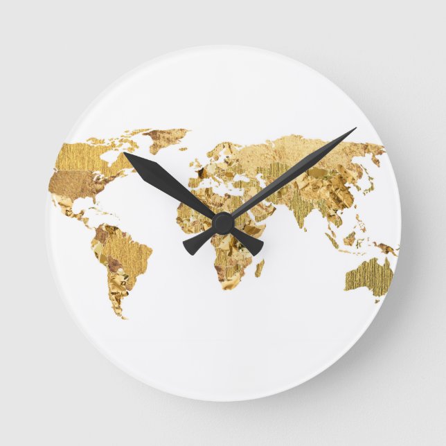 Horloge Ronde Gold Foil (Recto)
