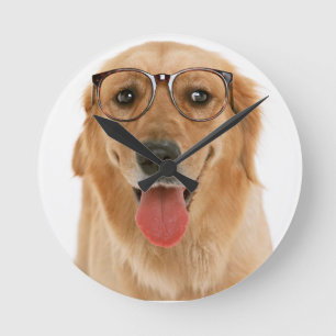 Horloge Ronde Golden retriever 3