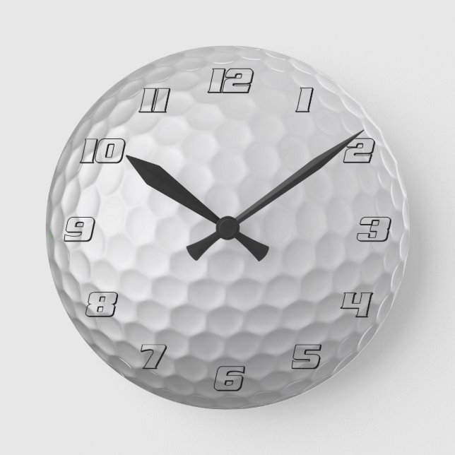 Horloge Ronde Golf Ball Texture (Recto)