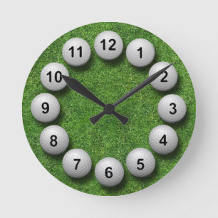 Horloge Ronde Golf Balls