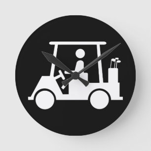Horloge Ronde Golf Buggy