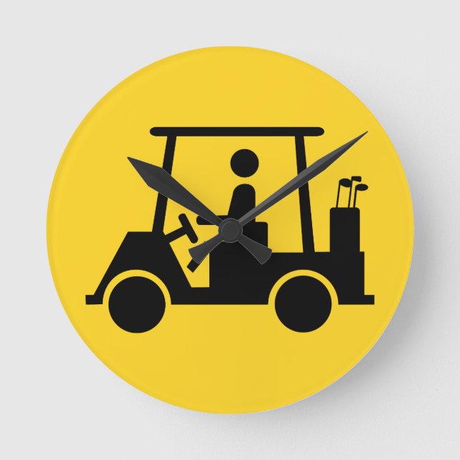 Horloge Ronde Golf Buggy (Recto)
