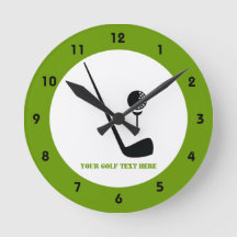 Golf club and ball black, green custom