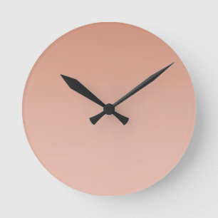 Horloge Ronde Gradient lisse de la peau