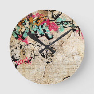 Horloge Ronde Graffiti
