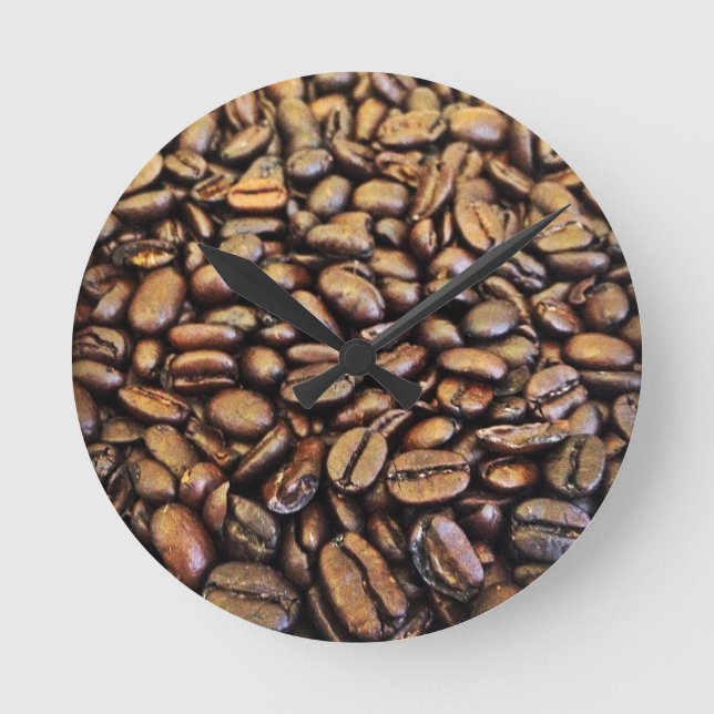 Horloge Ronde grains de café (Recto)