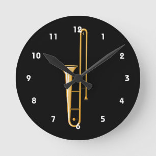 Horloge Ronde graphique droit de trombone