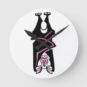 Horloge Ronde Graphique original - BAT Crazy - 24h/24