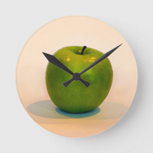 Horloge Ronde Green Apple Trio