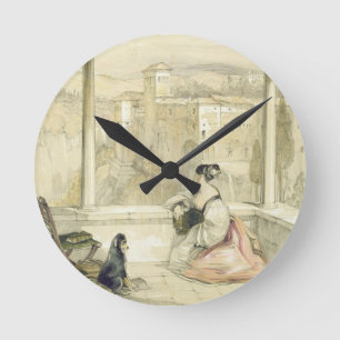 Horloge Ronde Grenade (Alhambra), plate 9 from 'Sketches of Spai