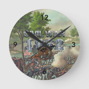 Horloge Ronde Guerre civile d'ABH 1862