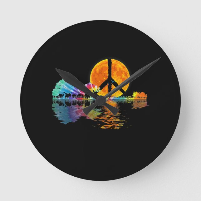 Horloge Ronde Guitar Lake Shadow (Recto)