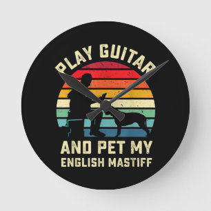 Horloge Ronde Guitare   Français Ma Lover Guitariste Propriétair