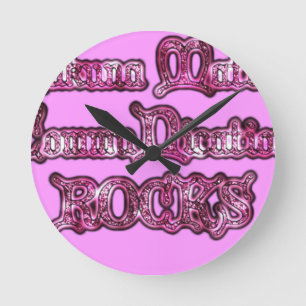 Horloge Ronde Hakuna Matata Communication ROCKS Art Print