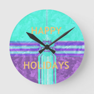 Horloge Ronde Hakuna Matata Joyeuses Fêtes