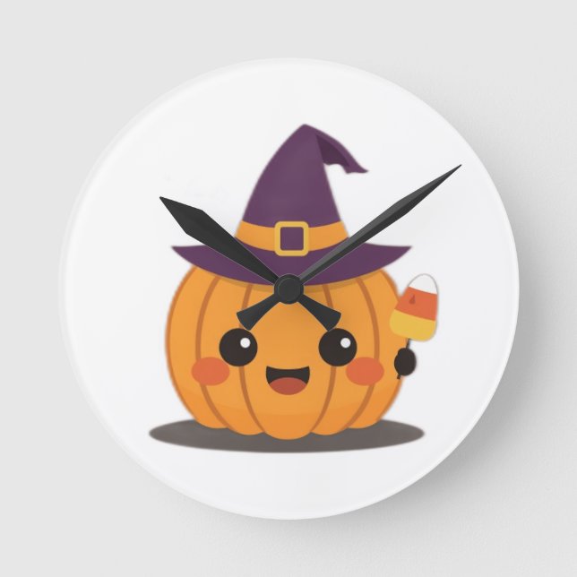 Horloge Ronde Halloween themed wall clock  (Recto)