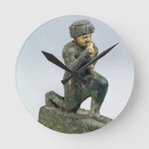 Horloge Ronde Hammurabi, roi de Babylone, priant avant un sacre