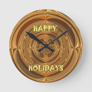 Horloge Ronde Happy Holidays Seamless Hakuna Matata Seasonal Gif