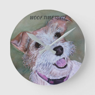 HORLOGE RONDE HAPPY JACK RUSSELL