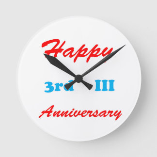 Horloge Ronde Happy THIRD 3rd III ANNIVERSARY SHIRTS RETURN POIS