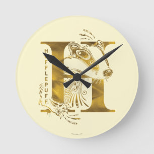 Horloge Ronde Harry Potter   Aguamenti HUFFLEPUFF™ Graphic