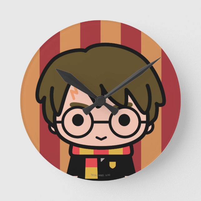 Horloge Ronde Harry Potter Cartoon Caractère Art (Recto)