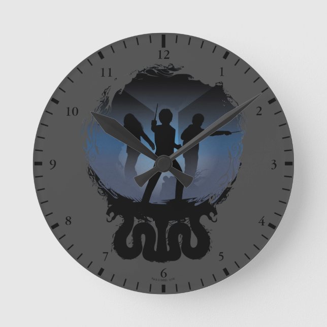 Horloge Ronde Harry Potter | Chamber of Secrets Silhouette (Recto)
