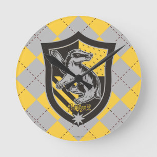 Horloge Ronde Harry Potter Hufflepuff House Pride Crest