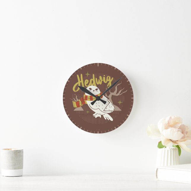 Horloge Ronde Hedwig Whimsical Forest Drawing (Maison)