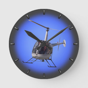 Horloge Ronde Hélico Wall Clock