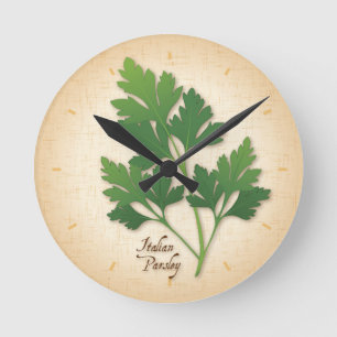 Horloge Ronde Herbe de persil italienne
