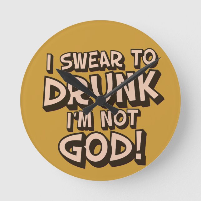 Horloge Ronde Heure de la fête du pub bar (Recto)