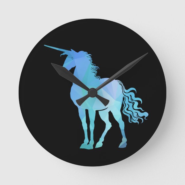 Horloge Ronde Heure de la licorne magique (Recto)