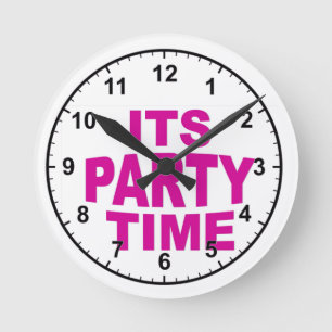 Horloge Ronde Heure de la partie rose