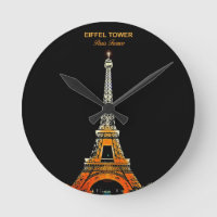 Heure de l'horloge parisienne Eiffel Tower