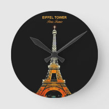 Heure de l'horloge parisienne Eiffel Tower