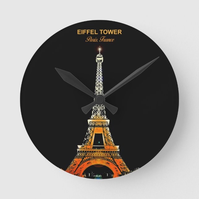Horloge Ronde Heure de l'horloge parisienne Eiffel Tower (Recto)
