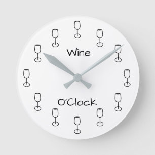 Horloge Ronde Heure de vin
