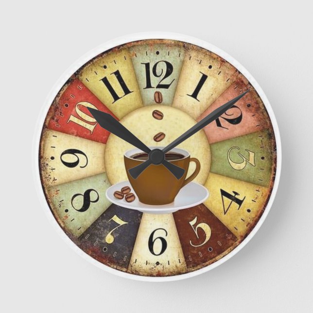Horloge Ronde Heure Du Café (Recto)